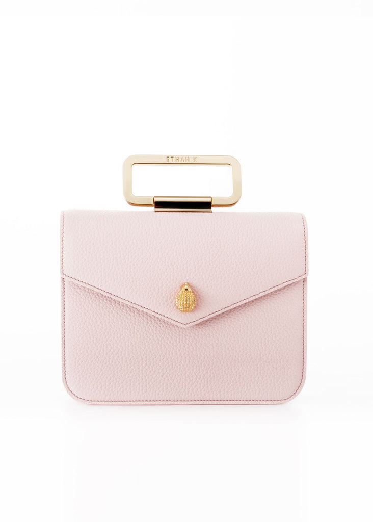 Ethan K pink Ostrich Mini Alla Top-Handle Bag 12